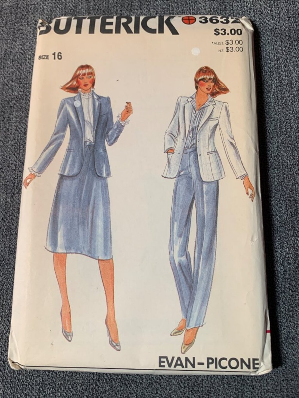 Butterick 3632 Evan-Picone Sewing Pattern Womens Size 16 Jacket Skirt Pant Uncut